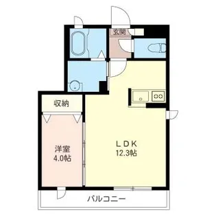 ビジュノーブル【1階】の間取り