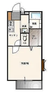 プランドール【2階】の間取り