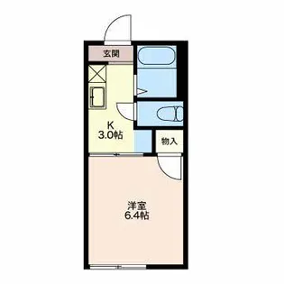 プラムハウスWATANABE【1階】の間取り