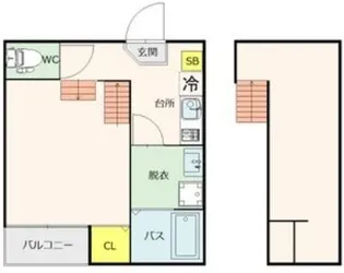 ヴィラ カミーユ【2階】の間取り