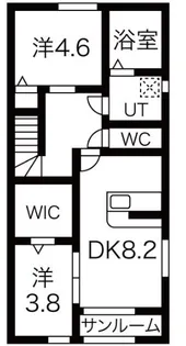 レユシール【2階】の間取り
