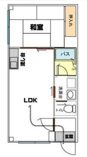 ドウェルクリスタル【2階】の間取り