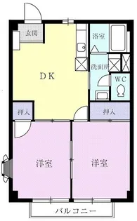 ひまわり館B【2階】の間取り