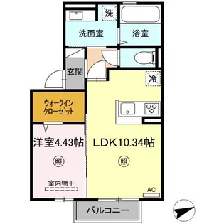 サザンフォレスト B棟【2階】の間取り