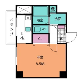 クラシタイヤー新栄【6階】の間取り