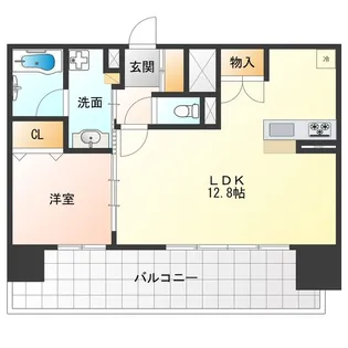 ソルレヴェンテ新梅田【6階】の間取り