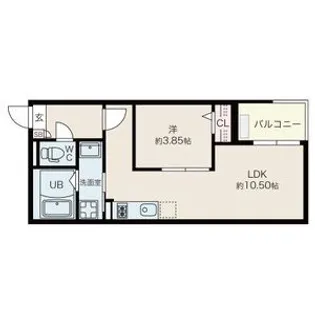 Jack yurakuI【3階】の間取り