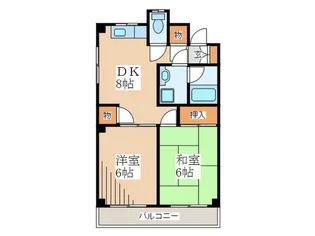 グレ-スマンション【1階】の間取り