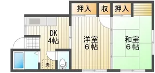 ハセガワコーポI【2階】の間取り