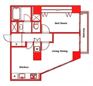 恒陽マンション【7階】の間取り