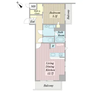 モンテシエル【1階】の間取り