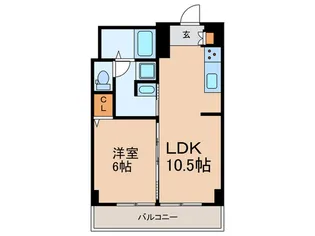 秀和上野毛レジデンス【3階】の間取り