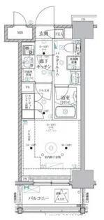ベルグレード川崎AZ【12階】の間取り