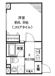 リベルタ東新宿【4階】の間取り