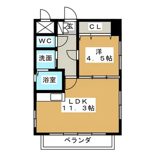 名駅コートナゴノ【9階】の間取り