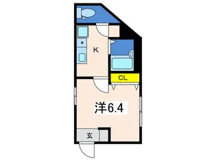 イニッツィオ永田南【1階】の間取り