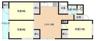 牛田コータース【4階】の間取り