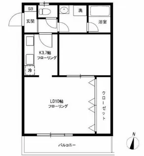 メゾンドラフィネ【2階】の間取り