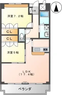 ピュアライヴII【3階】の間取り