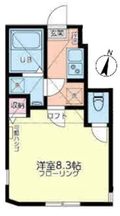 ユナイト黄金町アクトンストリート【1階】の間取り