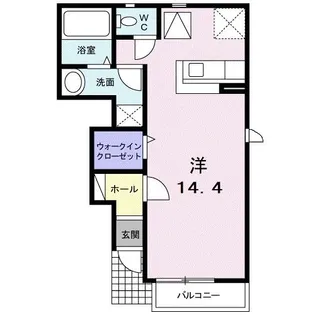 アミスタープレイスB【1階】の間取り
