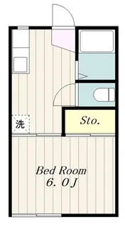 荻野ハイツ【2階】の間取り