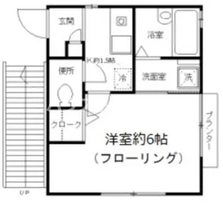 カトル東十条【2階】の間取り