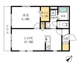 Admiralty.N アドミラルティエヌ【1階】の間取り