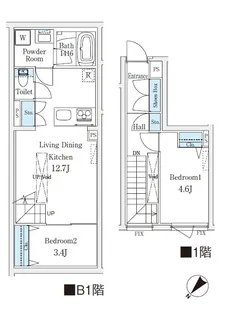 CREATIF学芸大学の間取り