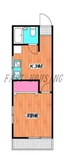 中村ハイツ【1階】の間取り