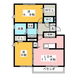 エタージュ【3階】の間取り
