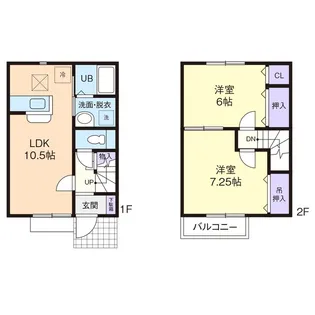 ヴェルドミール Bの間取り