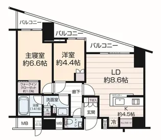 渋谷アインス【10階】の間取り
