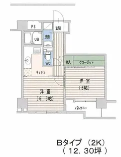 ベルソーレ支倉【3階】の間取り