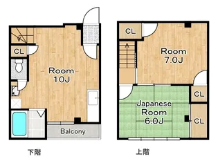 ボンジュール南恩加島【3階】の間取り