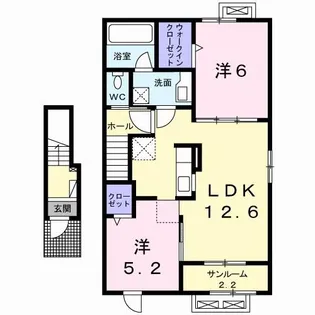モデルノ・メゾン I【2階】の間取り