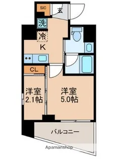 GRAN PASEO蒲田III【8階】の間取り