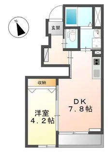 サニープレイス【1階】の間取り