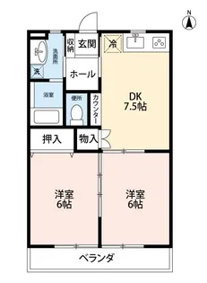 サン・エースII【1階】の間取り
