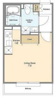 LUORE東品川【4階】の間取り