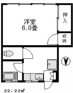 第2喜代美荘【2階】の間取り