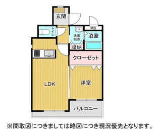 シャトー鉄砲塚【3階】の間取り