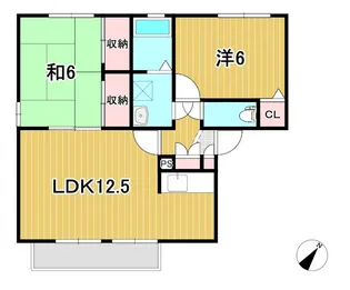 プレミールC【1階】の間取り