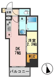 プロスタイルウェルス新小岩【7階】の間取り