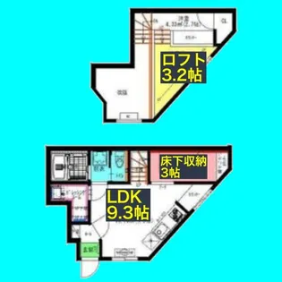 Raffine賑町(ラフィネ賑町)【1階】の間取り