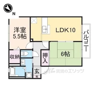 サンガーデン城町B【2階】の間取り
