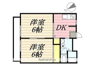 パークハイツ【2階】の間取り