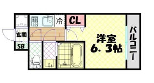 レオンコンフォート堀江公園【10階】の間取り