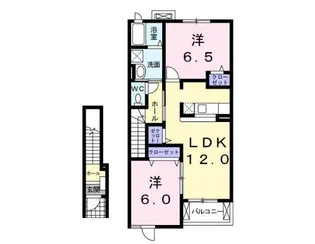 コンフォールアルモニー1【2階】の間取り