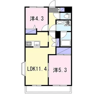 桜ヶ丘ハイツ【3階】の間取り